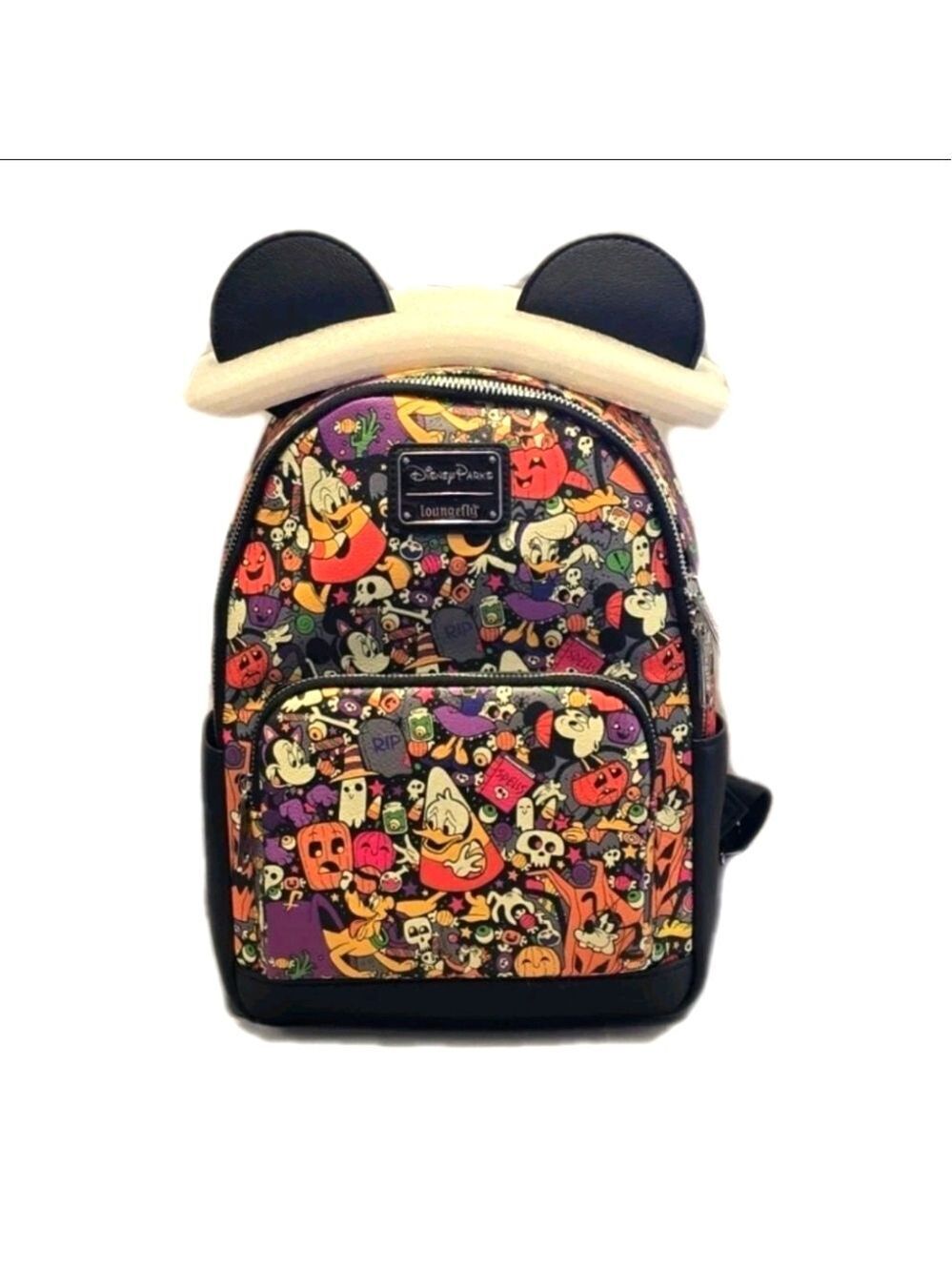 2022 Loungefly Disney Parks Mickey And Friends Halloween Mini Backpack
